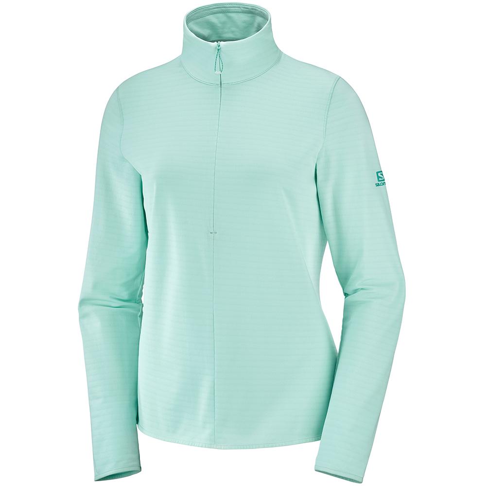 Salomon Israel OUTRACK HALF ZIP W - Womens Midlayers - Multicolor (QTRC-43617)